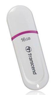 Transcend Флешка USB Jetflash 330 16Гб, USB2.0, белый и фиолетовый [ts16gjf330] 571274 фото